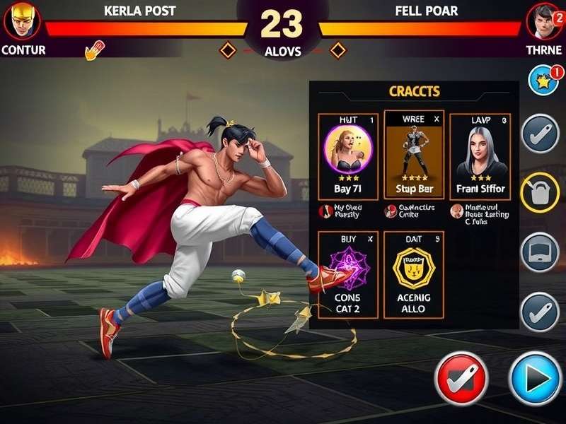 Kerala Kick King gameplay screenshot showing character in action